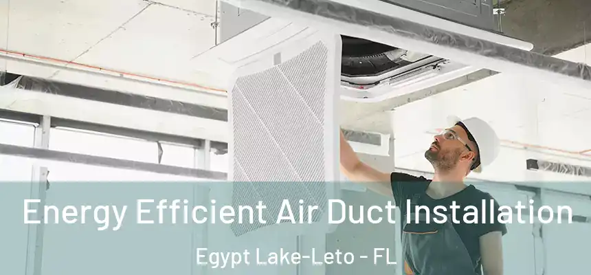 Energy Efficient Air Duct Installation Egypt Lake-Leto - FL