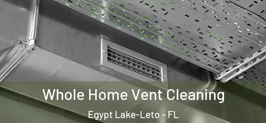 Whole Home Vent Cleaning Egypt Lake-Leto - FL